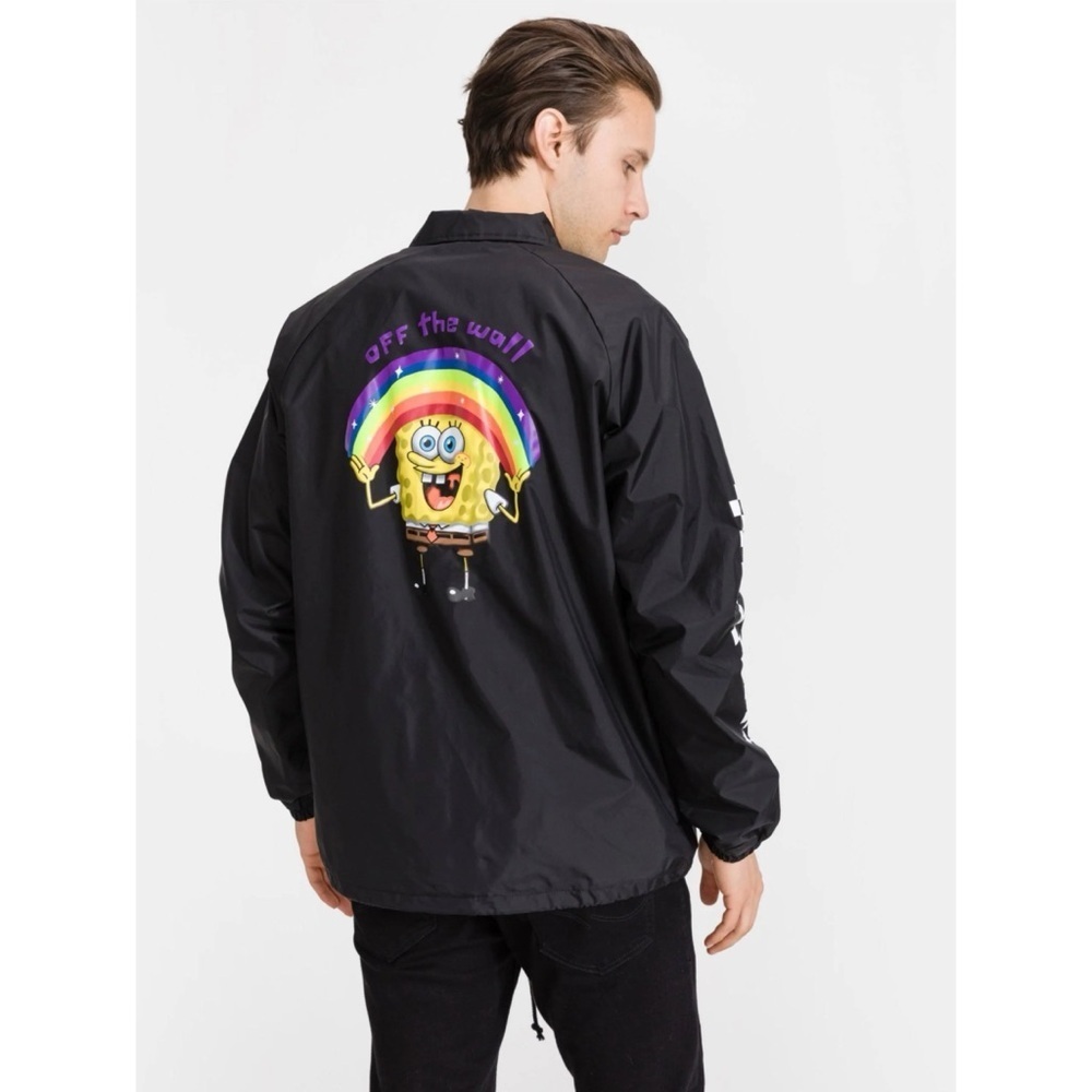 Vans x Spongebob Imagination Torrey jacket in black Size Medium - Picture 1 of 9